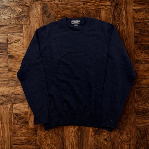 Brooks Brothers 3-Ply Scottish Cashmere Sweater Men’s L Navy Crewneck - Picture 7 of 7
